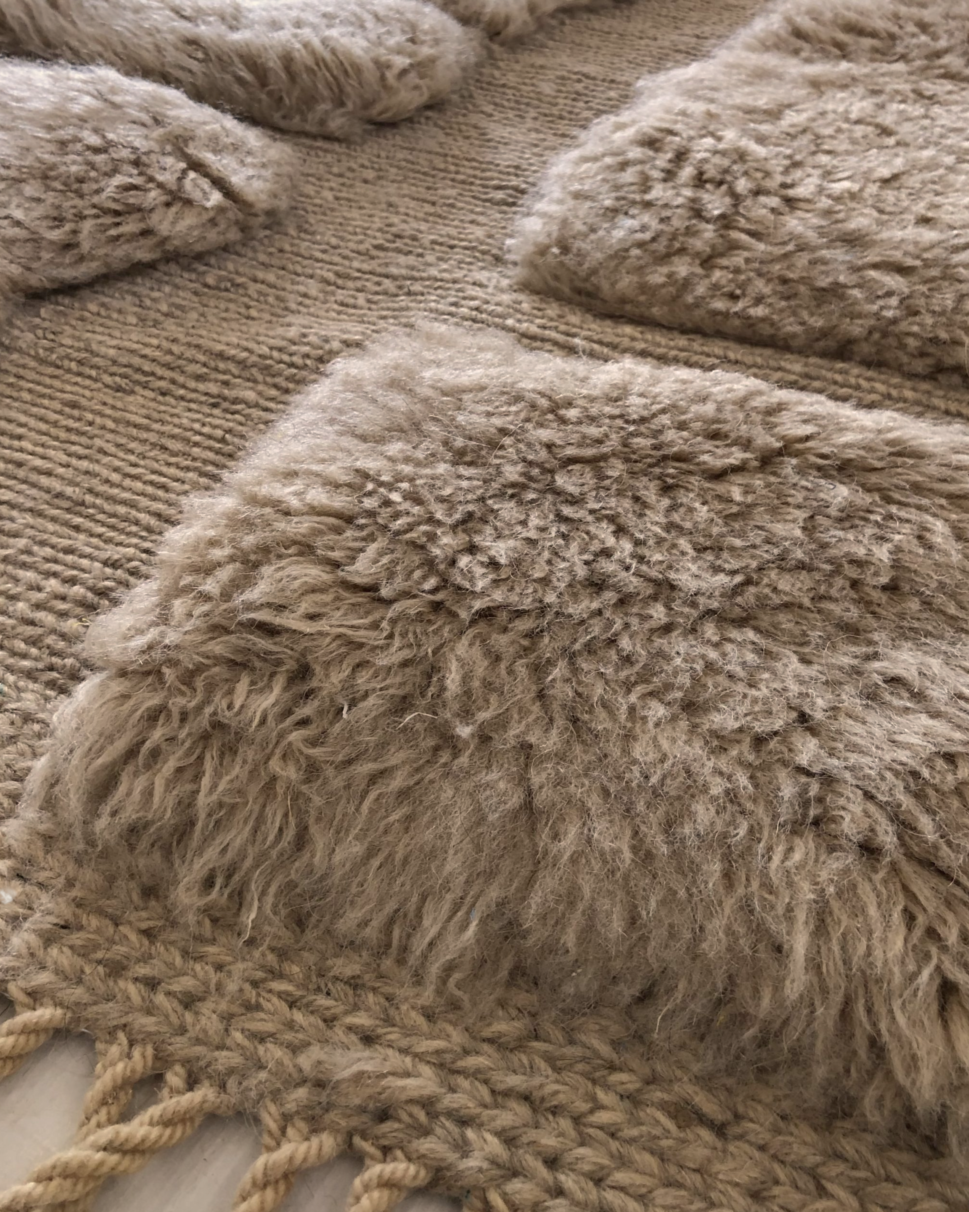 Grand Tapis Marocain Luxe Zagora — 210×300 cm | Laine Vierge Noué Main