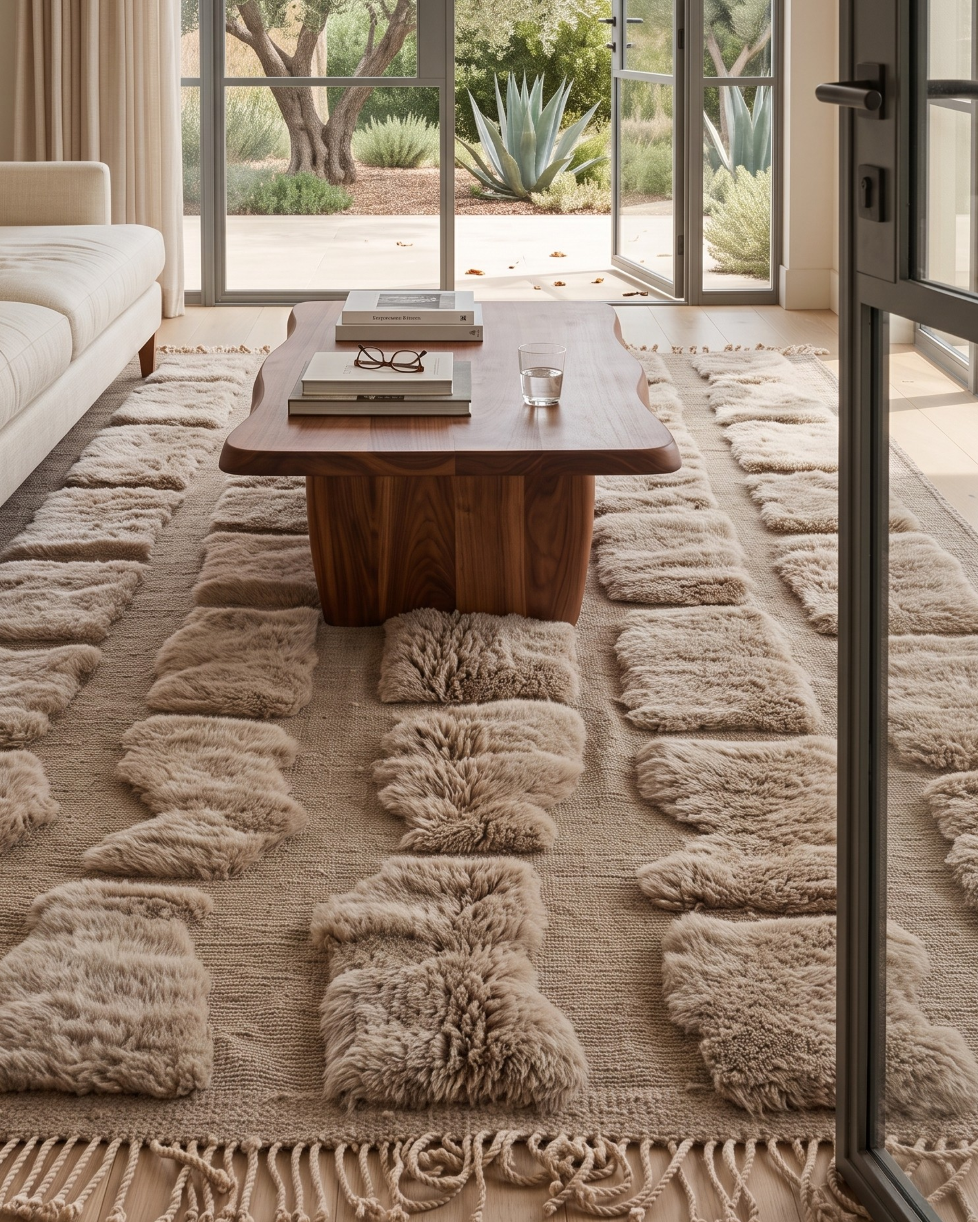 Grand Tapis Marocain Luxe Zagora — 210×300 cm | Laine Vierge Noué Main