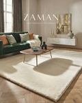 Tapis ZAMAN Signature — Blanc Naturel | Laine Vierge Noué Main
