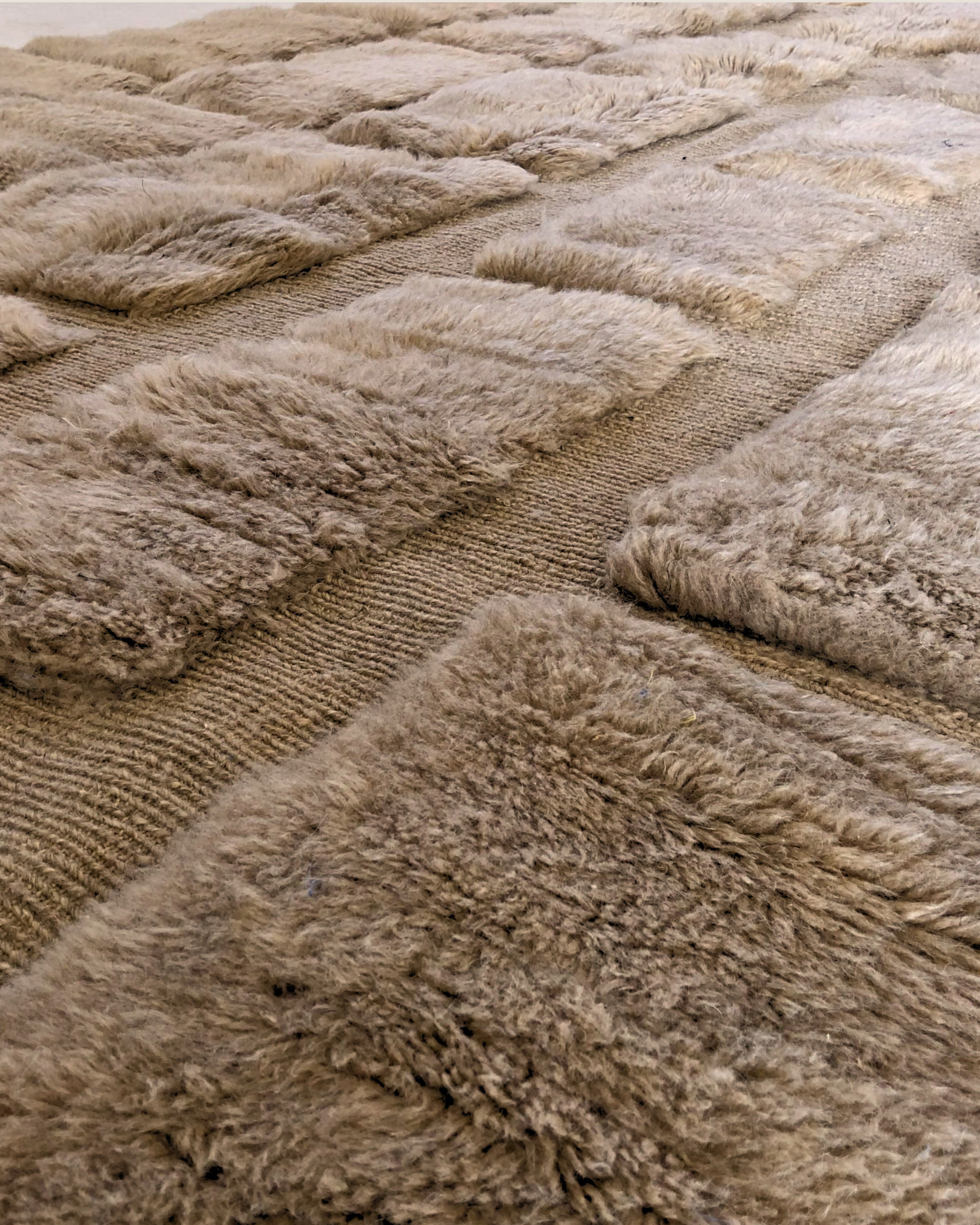 Grand Tapis Marocain Luxe Zagora — 210×300 cm | Laine Vierge Noué Main