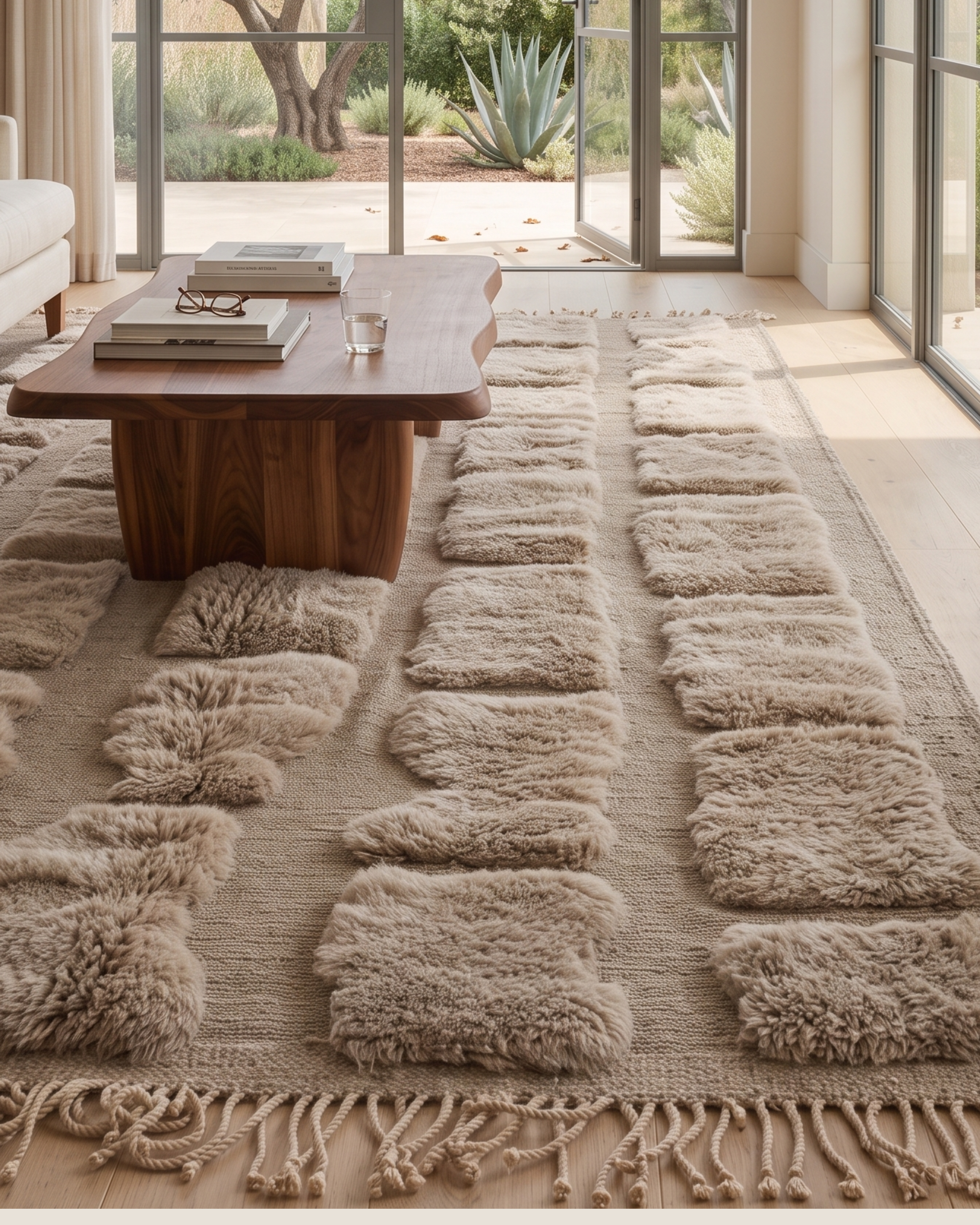 Grand Tapis Marocain Luxe Zagora — 210×300 cm | Laine Vierge Noué Main