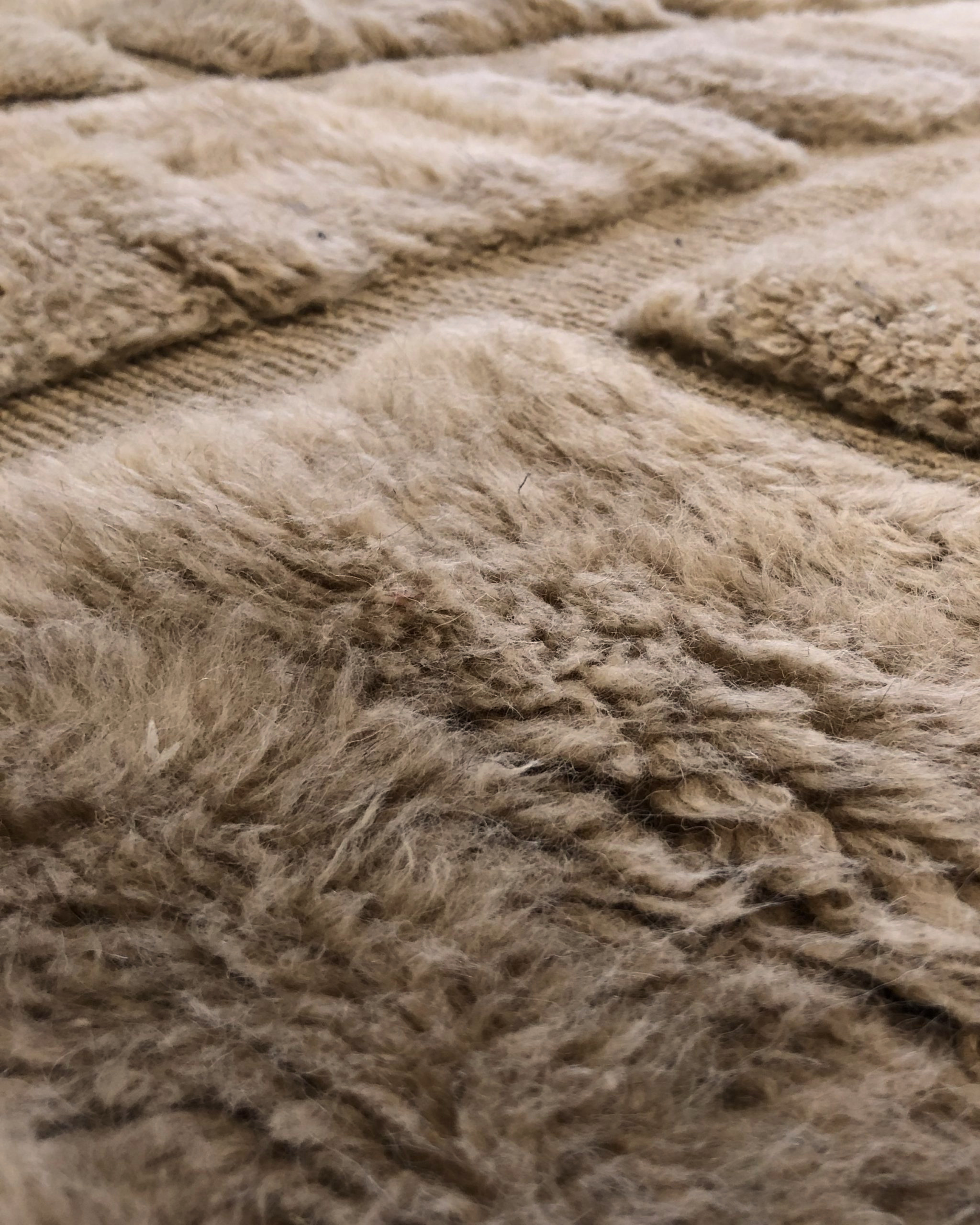 Grand Tapis Marocain Luxe Zagora — 210×300 cm | Laine Vierge Noué Main