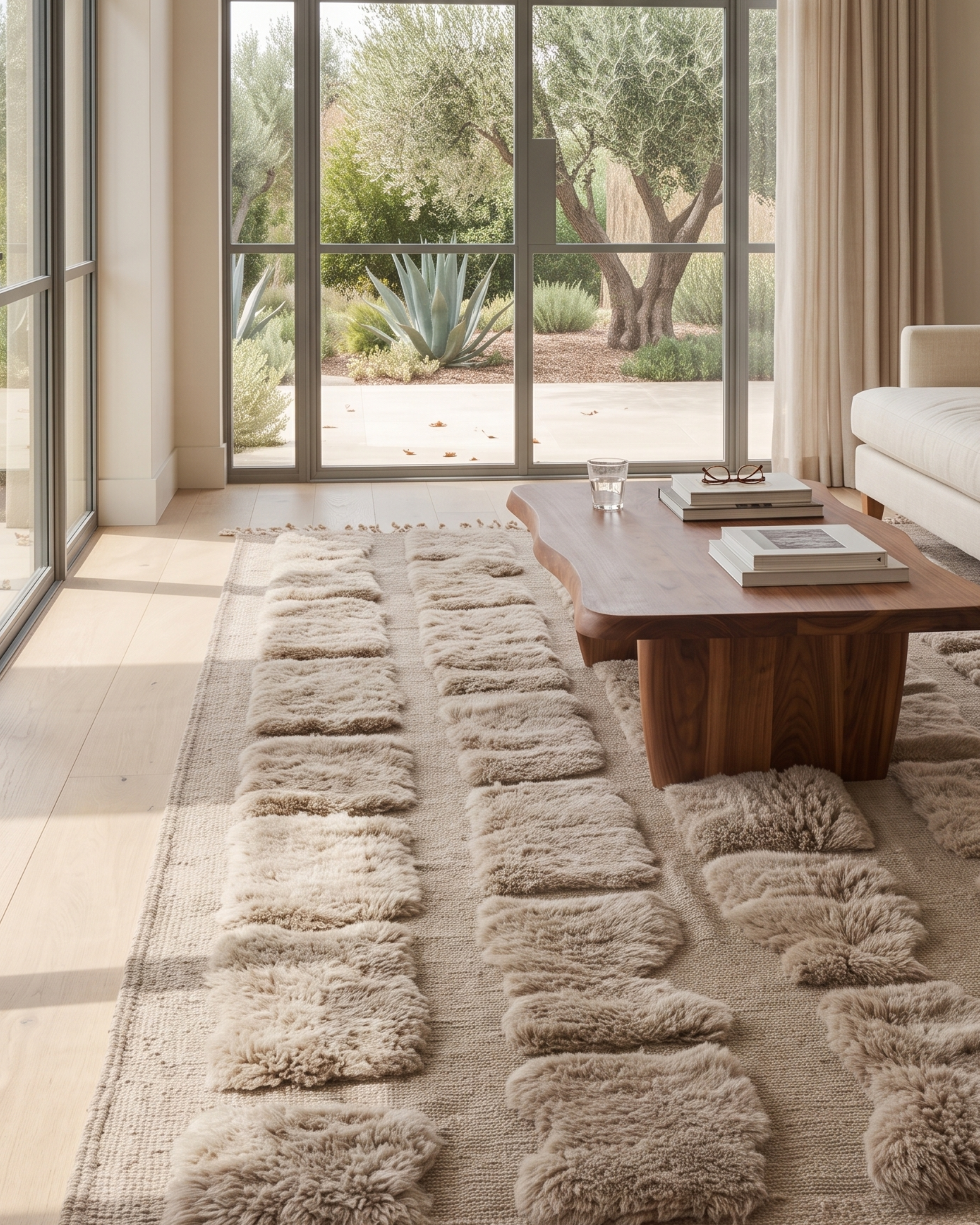 Grand Tapis Marocain Luxe Zagora — 210×300 cm | Laine Vierge Noué Main