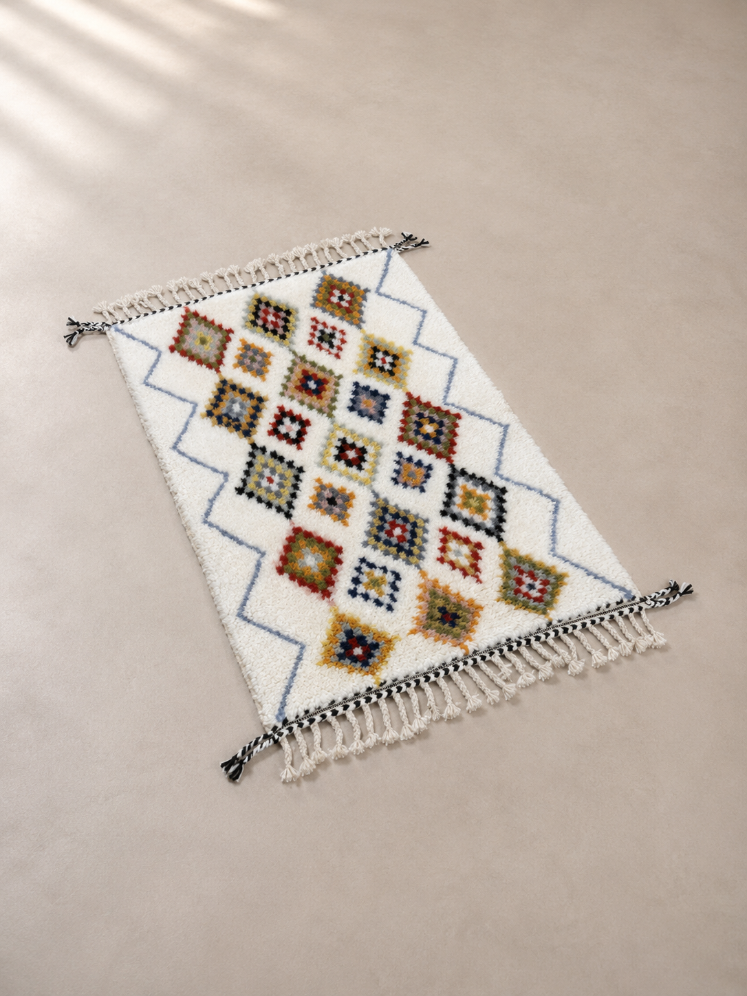 Tapis Azilal Joy — Petits Espaces | Laine Vierge Haut Atlas Noué Main