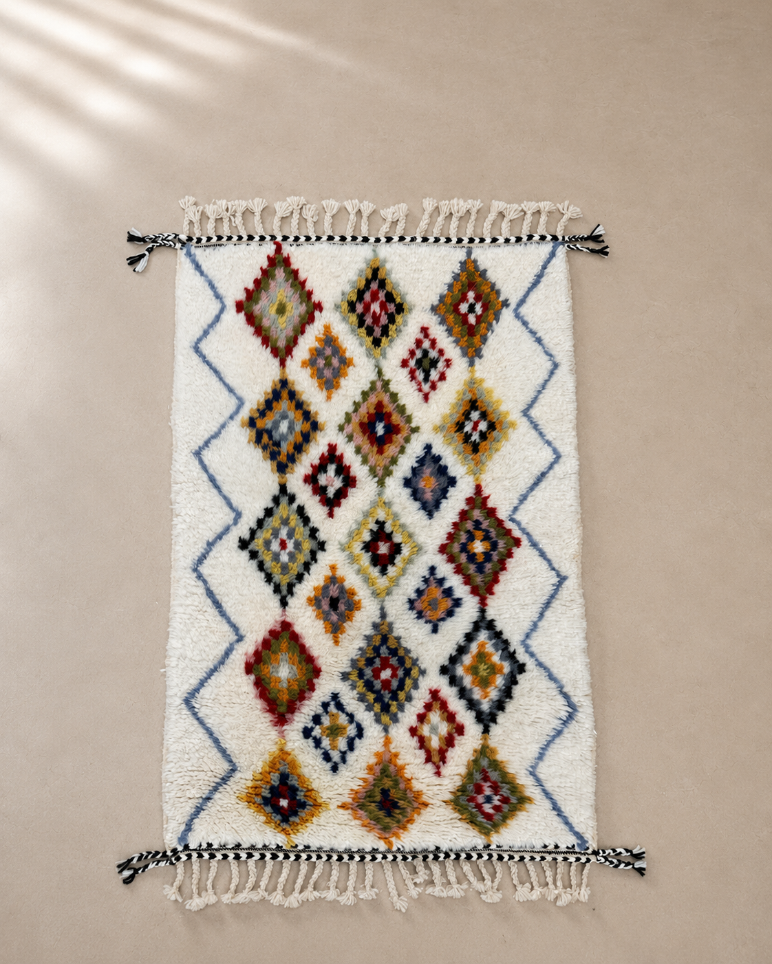 Tapis Azilal Joy — Petits Espaces | Laine Vierge Haut Atlas Noué Main