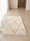 Tapis Beni Ourain AMANAR — Espaces Moyens | Laine Naturelle Noué Main
