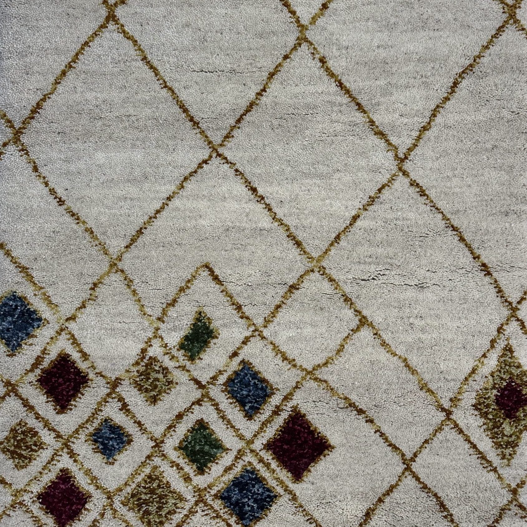 Tapis Marocain Fait Main TAZIRI — 120×180 cm | Laine Vierge Noué Main