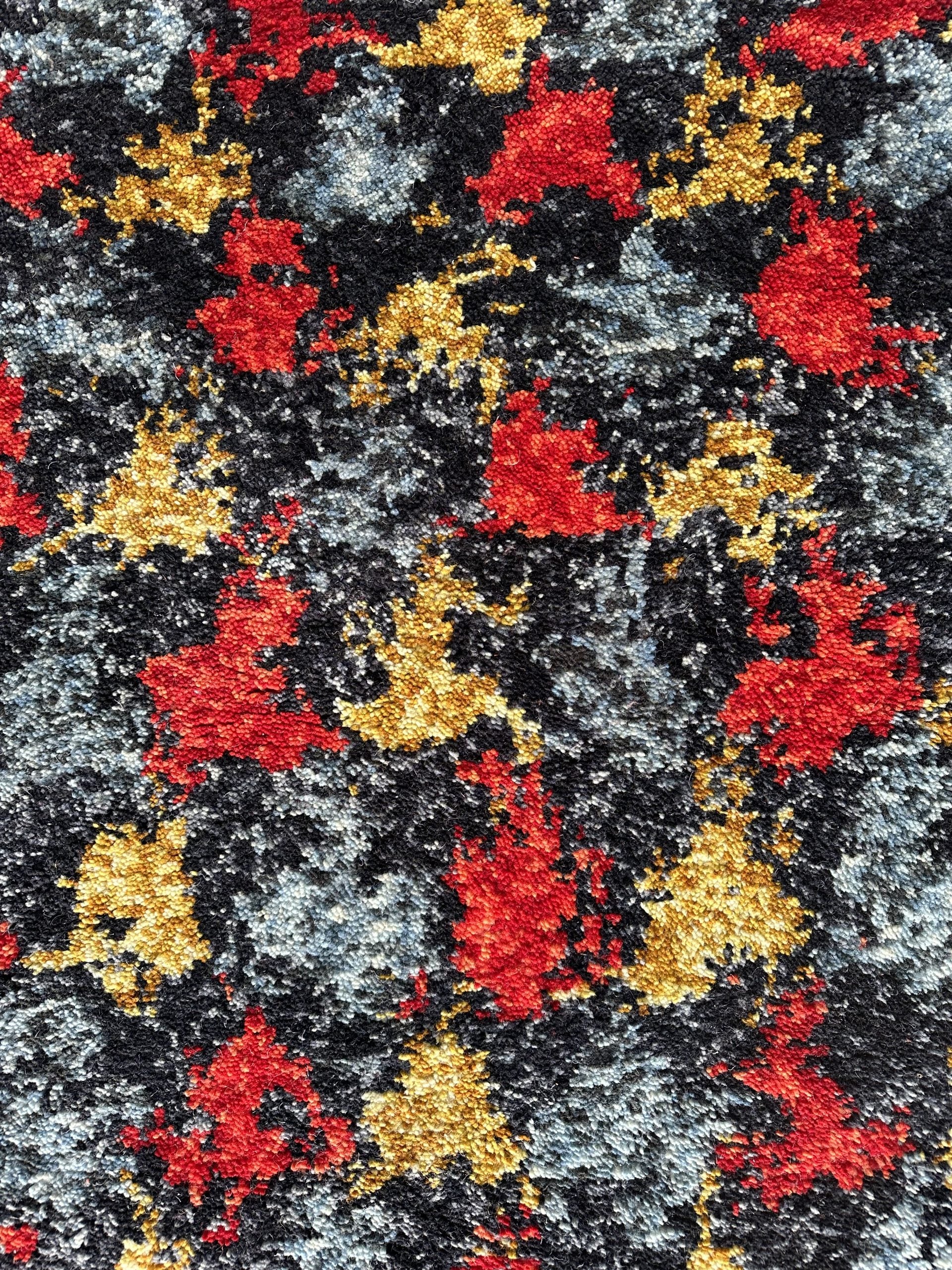 Tapis Marocain Fait Main TAWADA — 120×180 cm | Laine Vierge Noué Main
