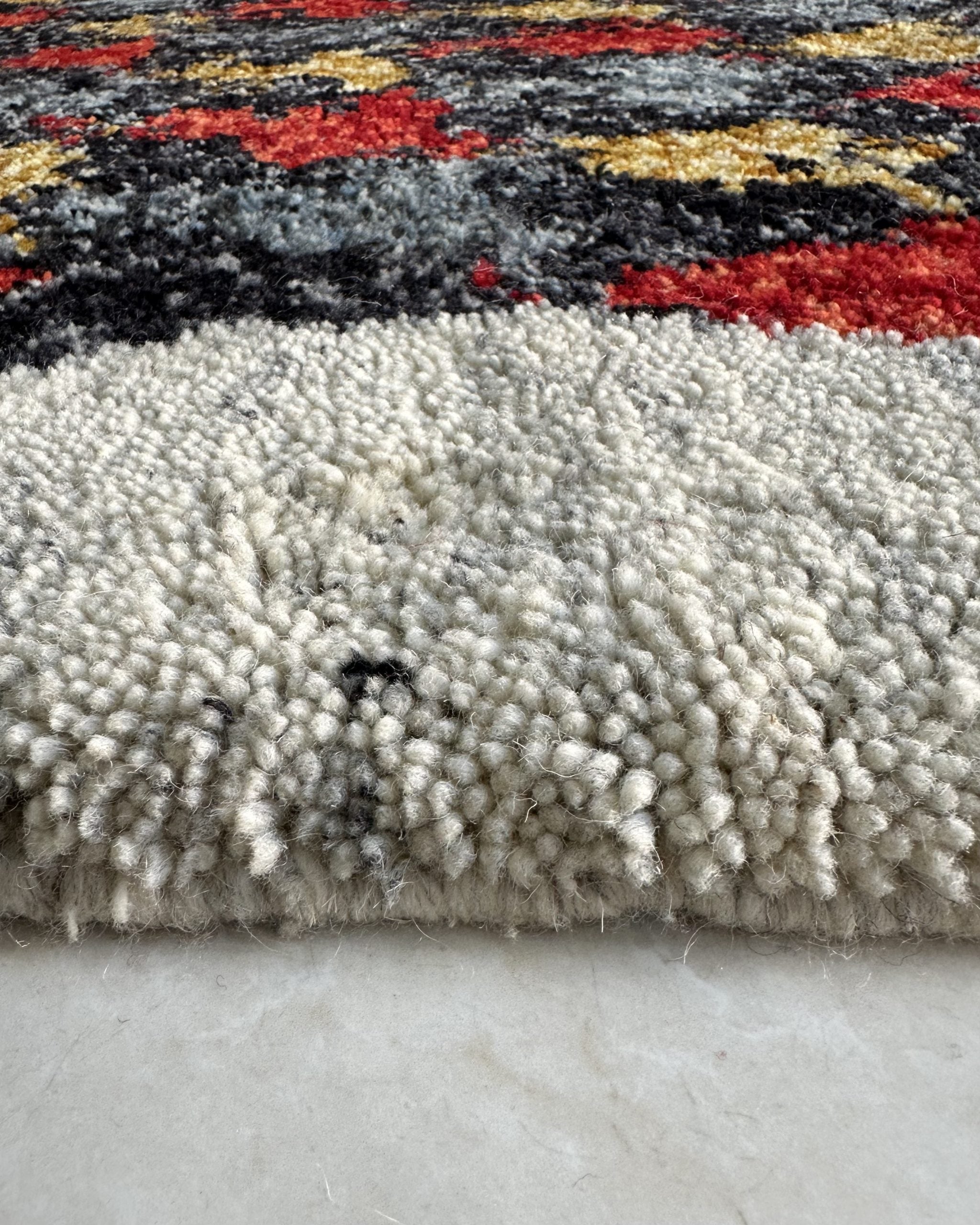 Tapis Marocain Fait Main TAWADA — 120×180 cm | Laine Vierge Noué Main