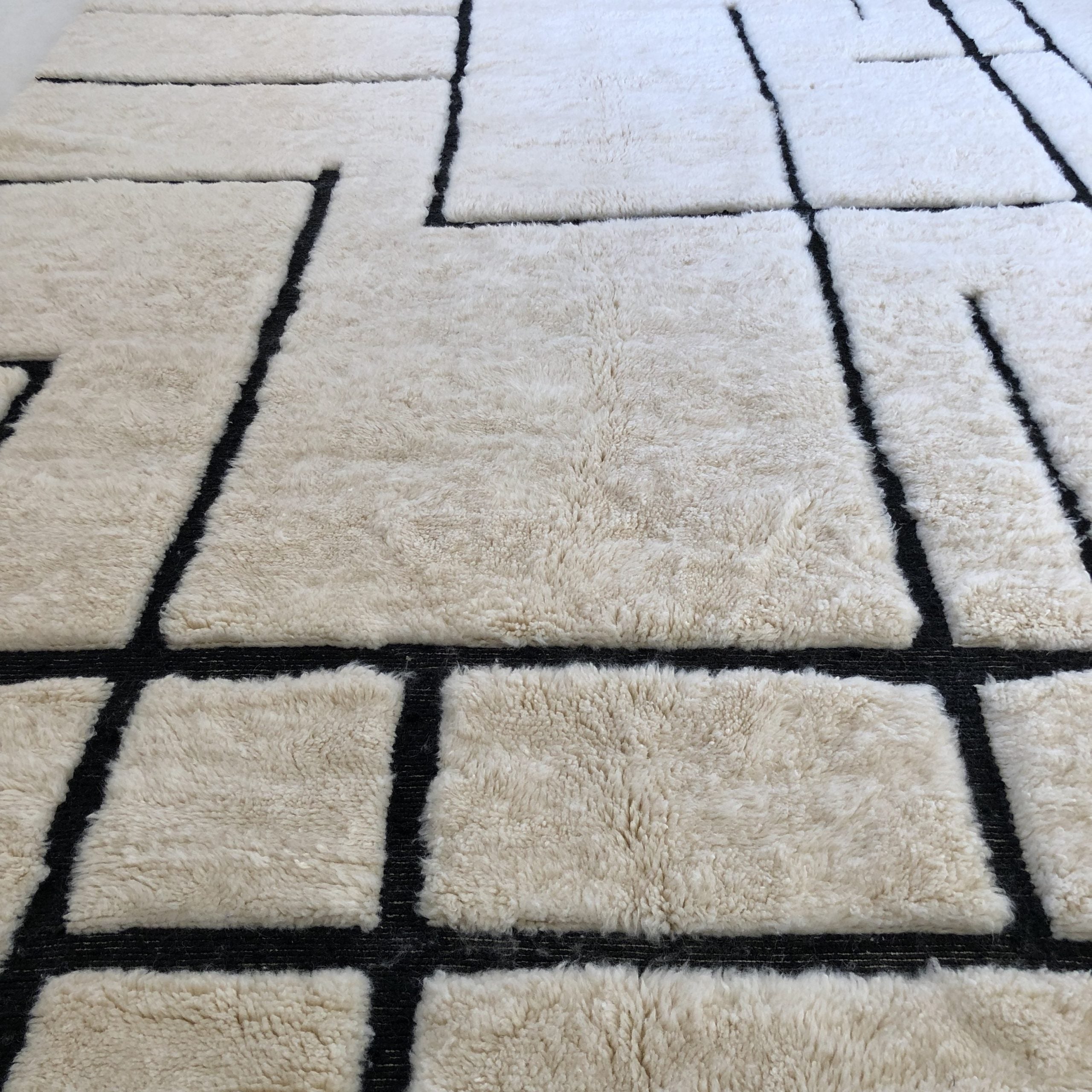 Grand Tapis Marocain Luxe Ruller — 290×410 cm | XXL Laine Vierge Noué Main