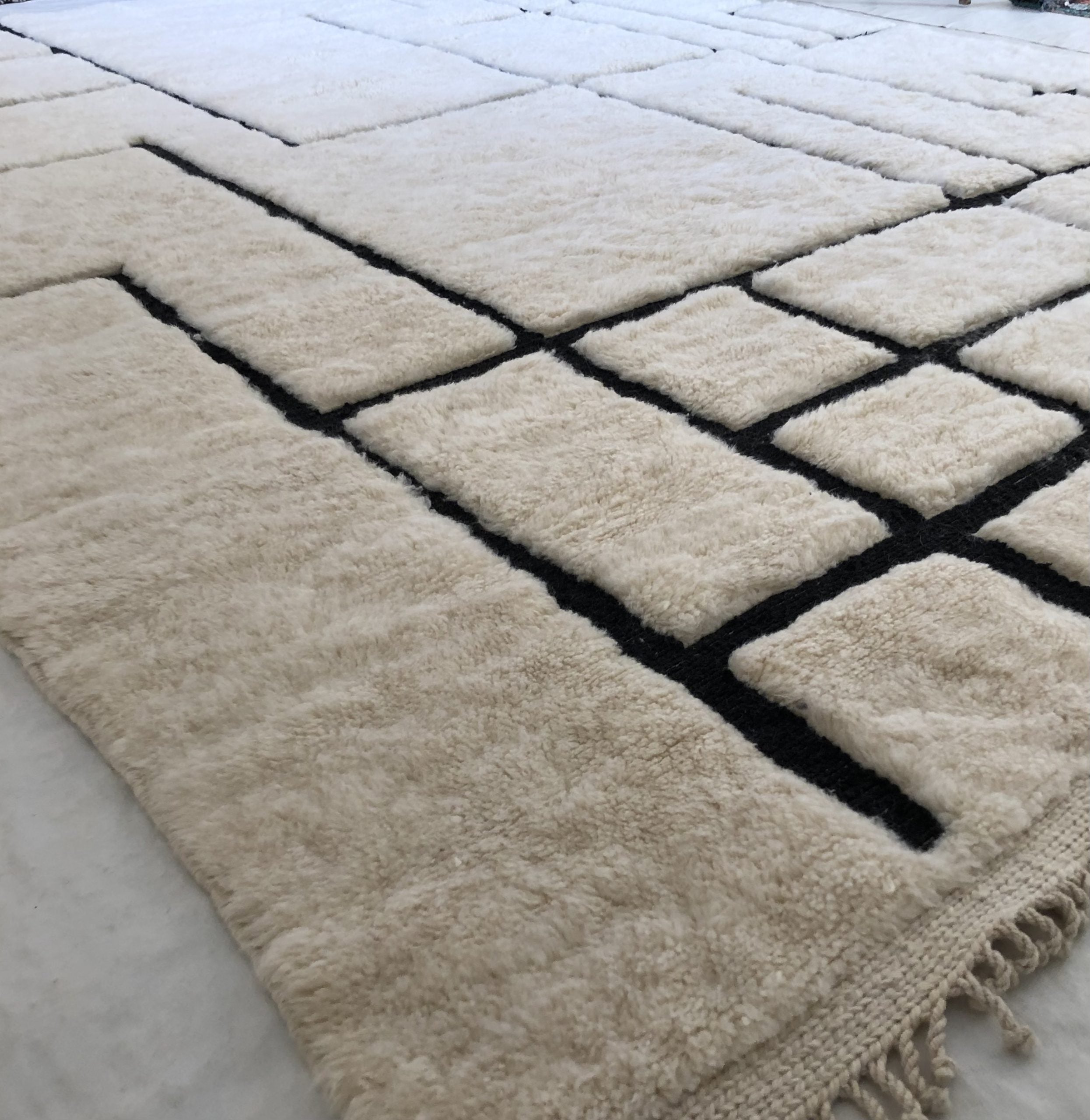 Grand Tapis Marocain Luxe Ruller — 290×410 cm | XXL Laine Vierge Noué Main