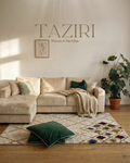Tapis Marocain Fait Main TAZIRI — 120×180 cm | Laine Vierge Noué Main